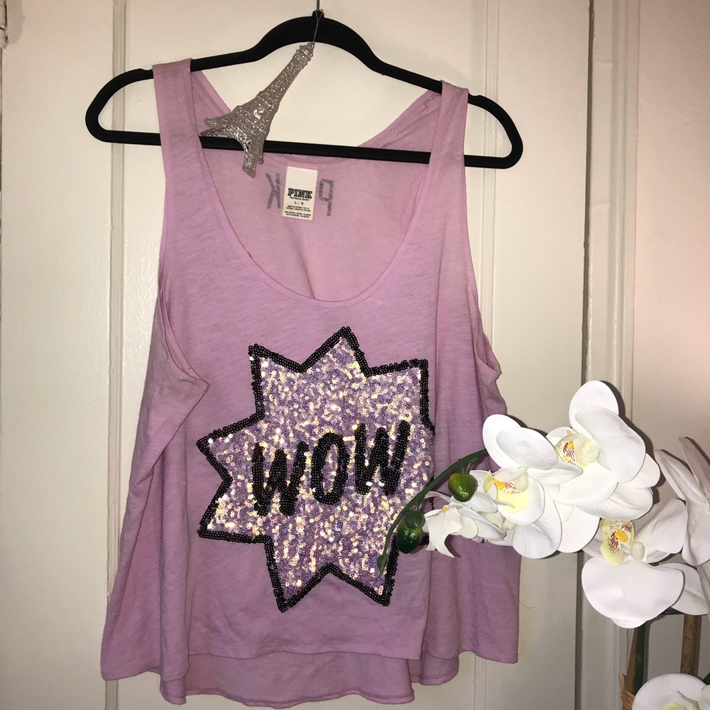 VS pink crop top